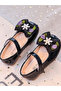 Girls Bow and Rhinestone Mary Jane Shoes - 3