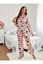 Women Satin Graphic Print Shirt and Pyjama Set