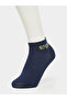 Pack of 5 - Printed Detail Ribbed Cuff Ankle Socks - 4