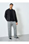 Men Black Solid Zip-Up Jacket - 2
