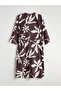 Shawl Collar Patterned Oversize Women's Kimono - 7