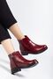 Zri̇n165-204 Premium Burgundy Yanki Daily Women's Boots - 5
