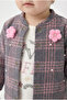 Baby Girl Plaid Cardigan Long-Sleeved Set (9-24 Months) - 5
