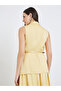 Women Yellow Sleeveless Waistcoat Top - 4