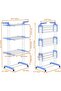 3-Layers Stainless Steel Clothes Hanger Multicolour 170x126x64cm - 7