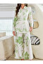 Women Floral Printed Belted Shirt and Pants Co-Ords - 4