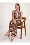Women Floral Print Halter Neck Top and Pants Co-Ords - 6