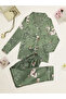 Women Graphic Print Long Sleeve Shirt and Pyjama Set