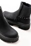 Zri̇n-749-2005 Premium Black Emerald Flat Heeled Elastic Daily Women's Boots - 5