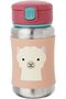 Toddler Sippy Cup with Straw - Zoo Stainless Steel Straw Bottle, Llama - 5