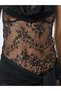 Women All Lace Wireless Babydoll with Thong and Stockings with Belt Set - 4