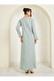 Women Green Embellished A-Line Jalabiya - 5