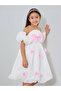 Girls White Puff Sleeve Bow Detail Dress - 4