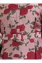 Women Pink Floral Long Sleeves A-Line Maxi Dress - 4