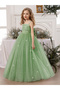 Girls Bow Detail Embellished Maxi Dress - 2