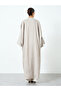 Women Moon Embroidered Long Sleeve Abaya - 4
