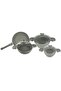 7-Piece Farah Cookware Set - Glass Lids - 2 Deep Pots - 1 Low Pot - 1 Frypan - Non-Stick - Grey - 3