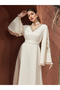 Women Jacquard Jalabiya with Tassel Trim - 4