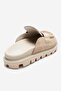 Vela Beige Suede Genuine Leather Women's Slippers - 5