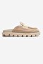 Vela Beige Suede Genuine Leather Women's Slippers - 6