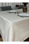 Wrinkle-Free, Stain-Resistant Linen Colber Tablecloth Beige - 2