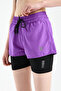 Women's Printed Sports/Sea/Pool Shorts with Tights Inside and Double Pockets