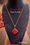 Red Agate Stone Necklace