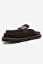 VELA Brown Suede Genuine Leather Women's Slippers - 4