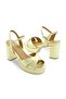 Genuine Leather Platform Shoes 260 Gold(Gold) - 3
