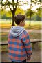 Striped Hooded Unisex Children's Shirt - 4