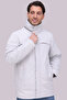 Men's Stone Water and Windproof Hooded Shearling Winter Black Coat & Jacket & Parka
