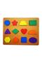 Cute Baby Montessori Wooden Geometric Shapes Puzzle Board - 3