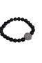 Original Licensed Fb Logo Matte Onix Natural Stone Bracelet with Gift Wooden Box - 2