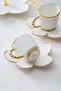 Joyce Gold 2-Person Mini Cake and Coffee Cup Set with Stand Kai-07648 - 2