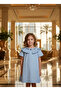 Embroidered Cotton Girls' Special Occasion Dress - 8