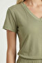 Comfortable Stretchy Knitted Top and Bottom Set Lby0006 Green - 5