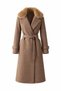 Aurora Fur Collar Cashmere Coat