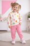 Baby Girl Floral Patterned Sweatshirt & Pink Sweatpants Set (1-4 Years) - 2