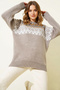 Jacquard Knitwear R4509 Milky Brown - 2