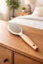 Bamboo Handle Welding Comb - Oval Comb - Paddle Hair Detangling - Extra Quality - Air Pressure - Brush - 4