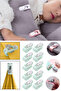 10 Quilt Fixing Clips with Latches |   Non-Slip Holder for Duvet Cover and Sheets - 8