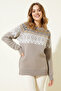 Jacquard Knitwear R4509 Milky Brown