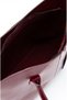 Women's Burgundy Zippered Handbag Faux Leather Women's Hand and Handbag - 8