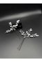 Pearl and Crystal Detailed Bridal Hair Clip – Set of 2 - 3