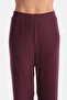 Mürdüm Viscose Ribbed Knit T-Shirt and Pants Set - 6