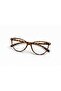 Lunè Leopard Cat Eye Blue Light Protection Blue Block Glasses with Metal Accessories (Medium - Large Size) - 4