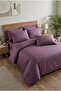 Double Satin Duvet Cover Set - Striped - Satin Fabric - 100% Cotton - 5