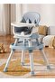 6-in-1 Baby High chair with 2 height Adjustable, 5-point belt, tray, study table & chair for Baby - 6
