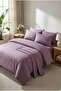 Double Satin Duvet Cover Set - Striped - Satin Fabric - 100% Cotton - 4