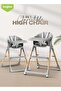 3-in-1 high chair with adjustable height & tray, 5-point safety harness for babies & toddlers - 7
